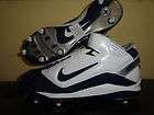   Super Bad Football Cleats Size 12.5 White/Navy Blue/Silver SuperBad