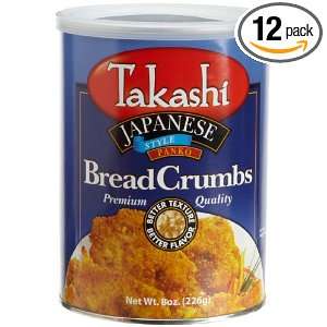 DeLallo Takashi Japanese Breadcrumbs, 8 Ounce Cans (Pack of 12 