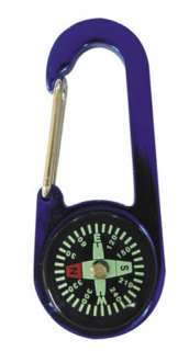 Compass + Thermometer Carabiner Emergency Survival Tool  