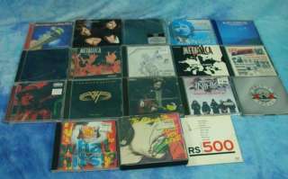 Rock N Roll CD Music Lot Guns n Roses Metallica Rolling Stones Van 