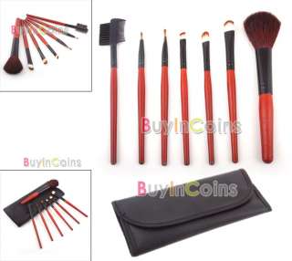 Makeup Brush Set Eyeshadow Blush Lip Gloss Pen Case  