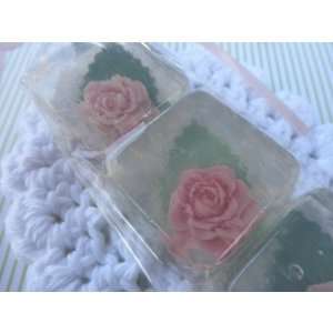  Mini Tea Rose Soap Favors Beauty