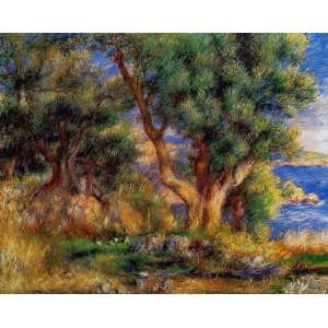 Oil Painting Landscape near Manton Pierre Auguste Renoir Hand Painte 