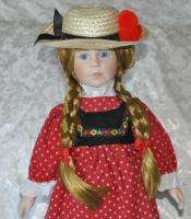 Porcelain Tupperware Doll 18 High Sales Farm Girl GUC  