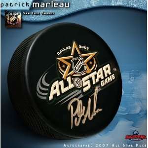 Patrick Marleau 2007 All Star Game Autographed/Hand Signed Hockey Puck 