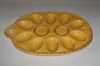Vintage Japan Pottery Boiled Deviled Egg Plate Platter  