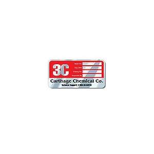  Qty 125 Embossable Aluminum Decals, Tamper Resistant, 6 in. x 3 in