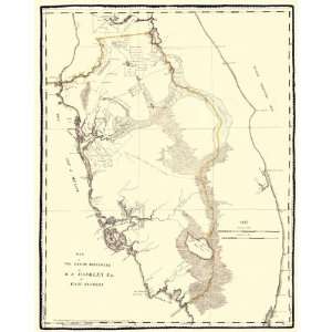    EAST FLORIDA (FL/TAMPA BAY) LANDOWNER MAP 1823