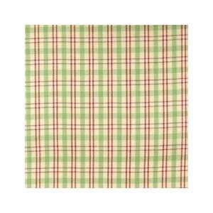 Plaid/check Kiwi/pink by Duralee Fabric Arts, Crafts 