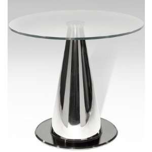  Tamara Lamp Table in Satin Silver