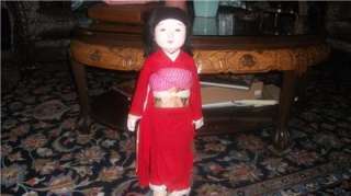 Japanese Antique Ichimatsu Doll Gofun Taisho Collectible Piece  