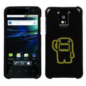  LG P999 G2X GOLD DOMO SALUTING ON A BLACK HARD CASE COVER 
