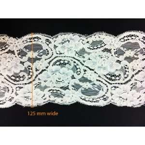  125mm Ivory Corded Lace (By Yard)