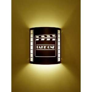 Take One Clapboard Theater Sconce (with filmstrip)