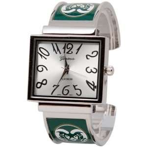   Ladies Silver Green Fun Numerals Bracelet Watch