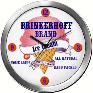  BRINKERHOFF 14 Inch Ice Cream Metal Clock Quartz Movement 