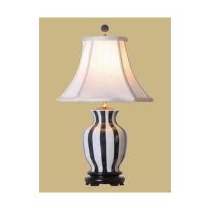  Black Strips Vase Lamp SC13MOW 7.5