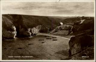 FLAMBOROUGH Yorkshire, England North Landing Old Real Photo Postcard 
