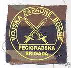 BOSNIA ARMY  WEST BOSNIA / BRIGADE OF PECIGRAD ,war time sleeve patch