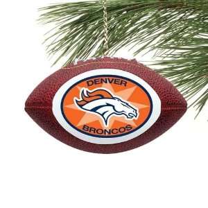  Denver Broncos Mini Football Ornament