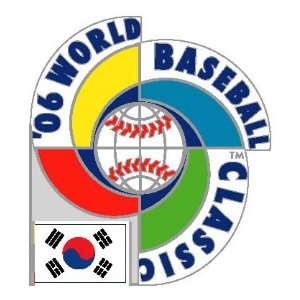  2006 World Baseball Classic Team South Korea Pin Sports 