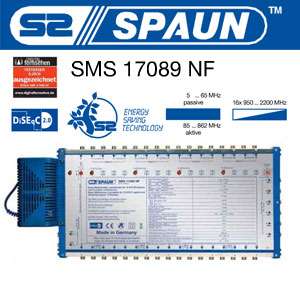 Spaun Multiswitch SMS 17089 NF Multischalter 17/8 NEU  