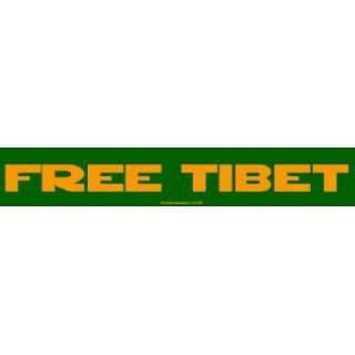 FREE TIBET Large Bumper Sticker