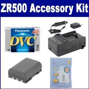 com Canon ZR500 Camcorder Accessory Kit includes DVTAPE Tape/ Media 
