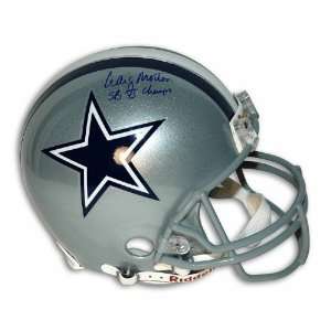 Autographed Craig Morton Dallas Cowboys Proline Helmet Inscribed SB VI 
