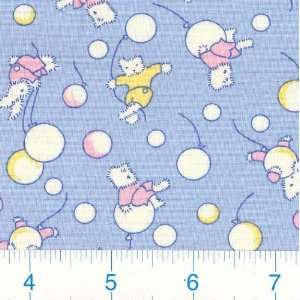  45 Wide Bubbly Bears Fabric By The Yard Arts, Crafts 