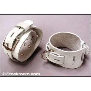  Locking/Buckling Wrist Cuffs, White Health & Personal 