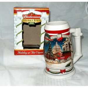  2001 BUDWEISER HOLIDAY AT THE CAPITOL STEIN NEW IN BOX 