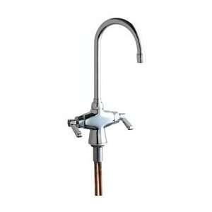 Chicago Faucets 50 XKCP Chrome Manual Deck Mounted Single Hole Utility 