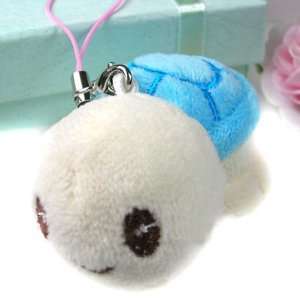  Cute Small Blue Plush Turtle Cell Phone Charm Strap 