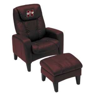  Mississippi State Bulldogs Leather Casual Lounger with 
