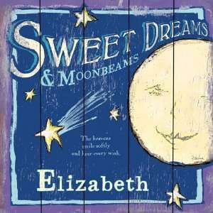 Sweet Dreams & Moonbeams Vintage Wood Sign