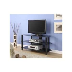  Innovex TC280G29 42 TV Stand in Chrome Black Finish