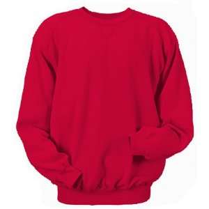  Badger Crew Neck Fleece Sweatshirts 13 Colors RED A5XL 
