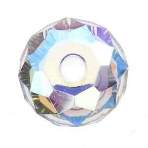  Swarovski Crystal #5040 6mm Rondelles Black Diamond AB (10 