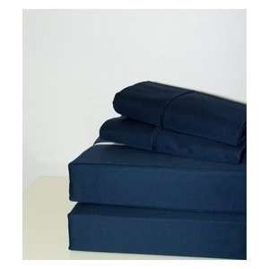  King Cal King T300 Solid NAVY Waterbed Sheets