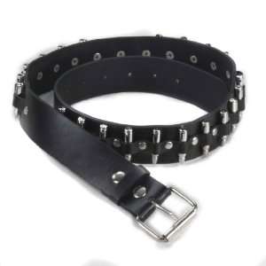   Steampunk or Wild West Black and Silver Bullet Belt 