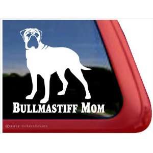  Bullmastiff Mom ~ Bullmastiff Vinyl Window Auto Decal 