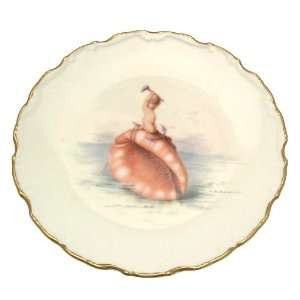 c1995 Minton Cupid and Shells Anchor of Hope plate by Antonin 