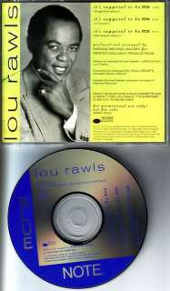 LOU RAWLS It’s Supposed to be fun RARE MIX PROMO DJ CD  