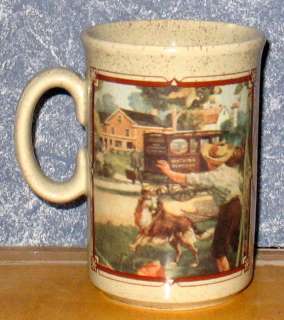 Watkins 1916 Almanac Boy Dog Coffee Mug Cup  