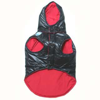 933 4S~M Black Super Thick Hood Parka Coat/Dog Clothes  
