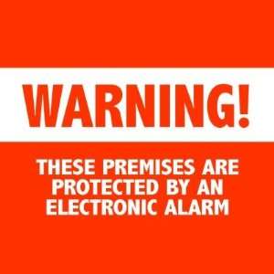  Warning Burglar Alarm Electronic Security Round Stickers 