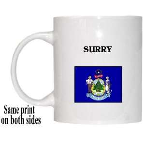  US State Flag   SURRY, Maine (ME) Mug 