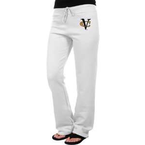  NCAA VCU Rams Ladies Logo Applique Sweatpants   White 