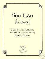 SUO GAN, Welsh Lullaby, Sheet Music for Harp and Voice  